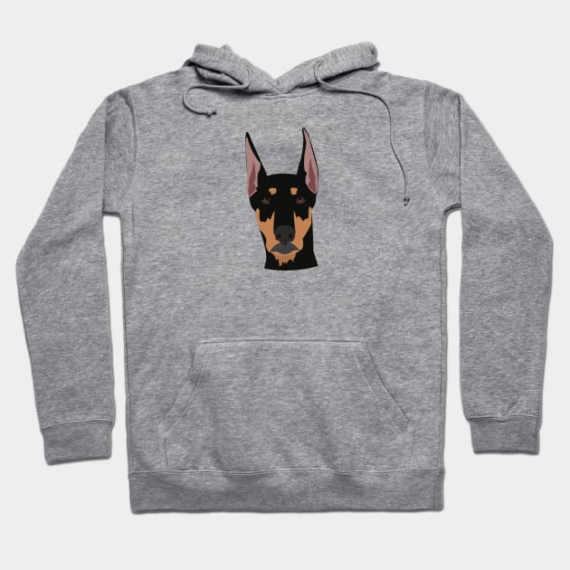 Doberman Pinscher Hoodie by KCPetPortraits